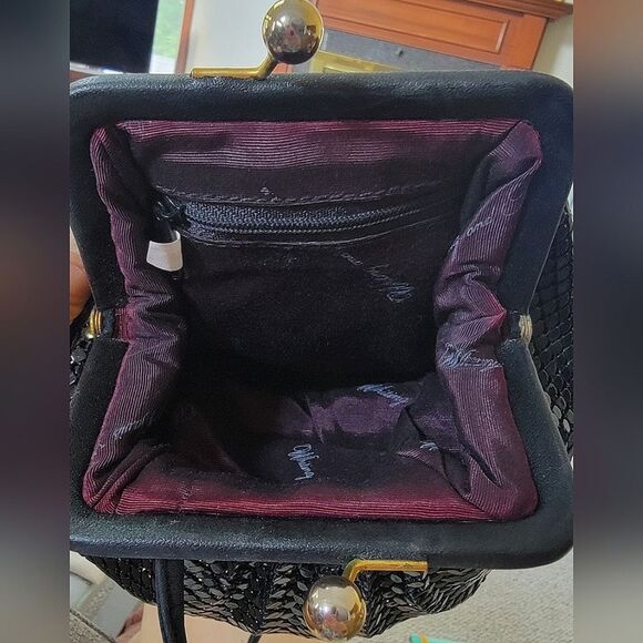 #WHITING & DAVIS #Vintage Evening Bag Mesh #Authentic #1950's Clutch Metal Purse - Picture 8 of 10